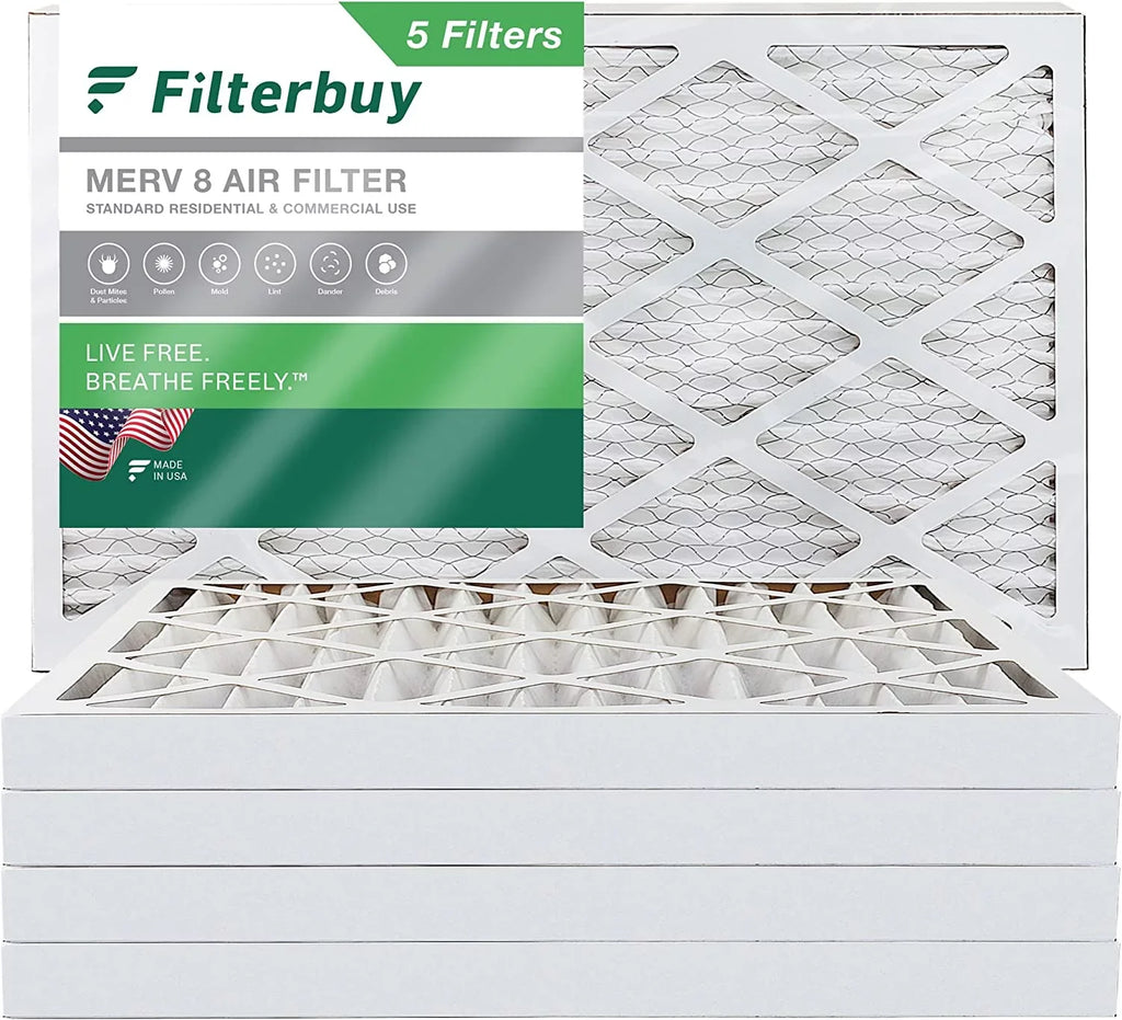Pleated 8 HVAC Air MERV AC 16x36x2 (5-Pack) Filters Furnace Filterbuy