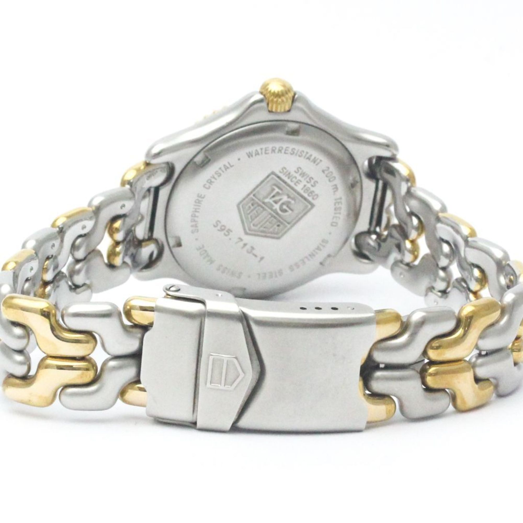 Mid Plated BF568511 Steel Watch TAG 200M Pre-Owned (Good) Polished HEUER Size Gold S95.713 Sel