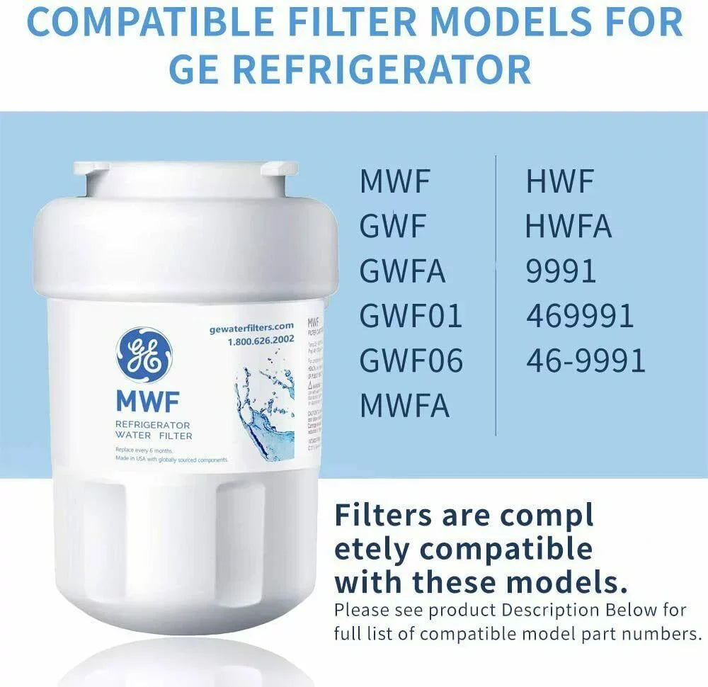 MWFA,GWF, SmartWater with Replacement MWFP, PCS Fridge MWF 6 ,Compatible Water Refrigerator MWFINT, Filter Filter Water GWFA MWF, for