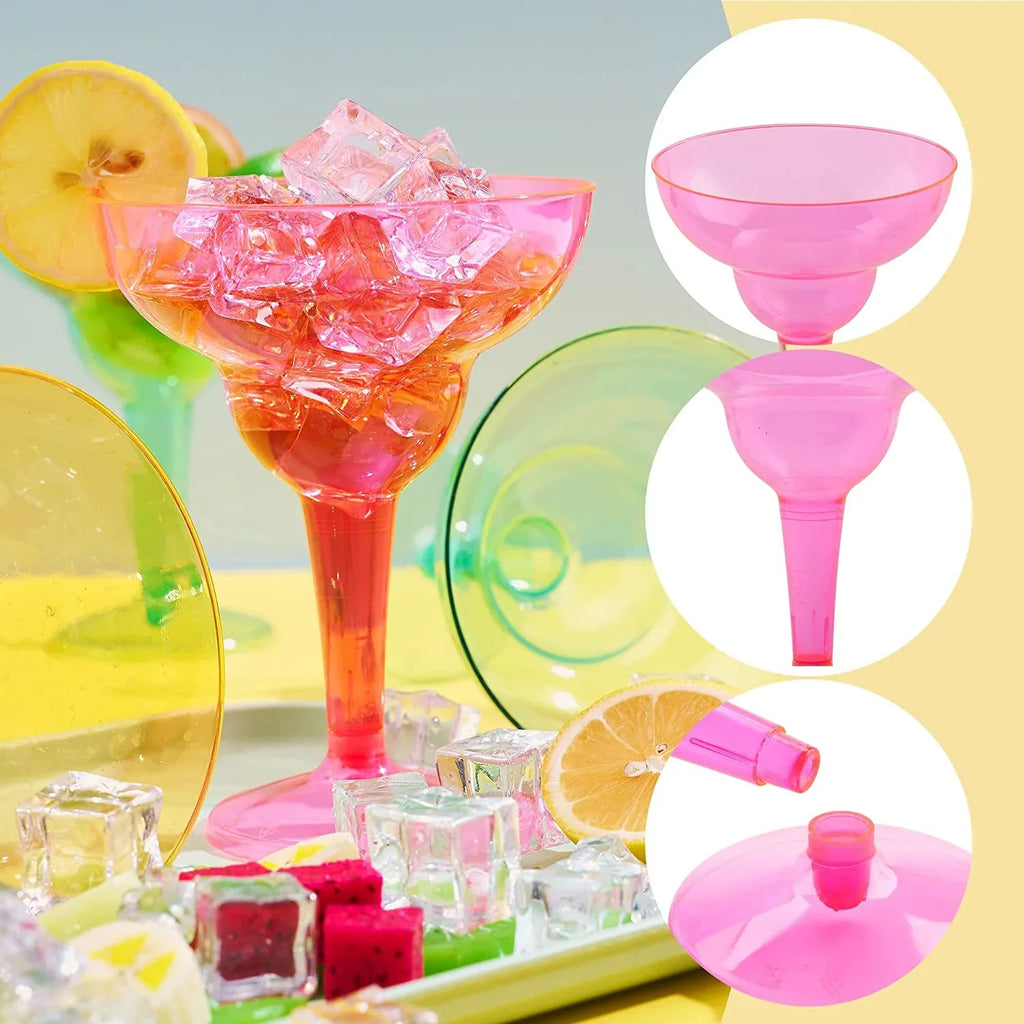Pcs Mexican Cups Cinco Margarita De oz Fiesta Taco Decoration Party JOYIN Decorations,12 Plastic Fun,Plastic Party Cinco Glasses Party Mayo Glasses Margarita Theme Supplies for De 48 Mayo