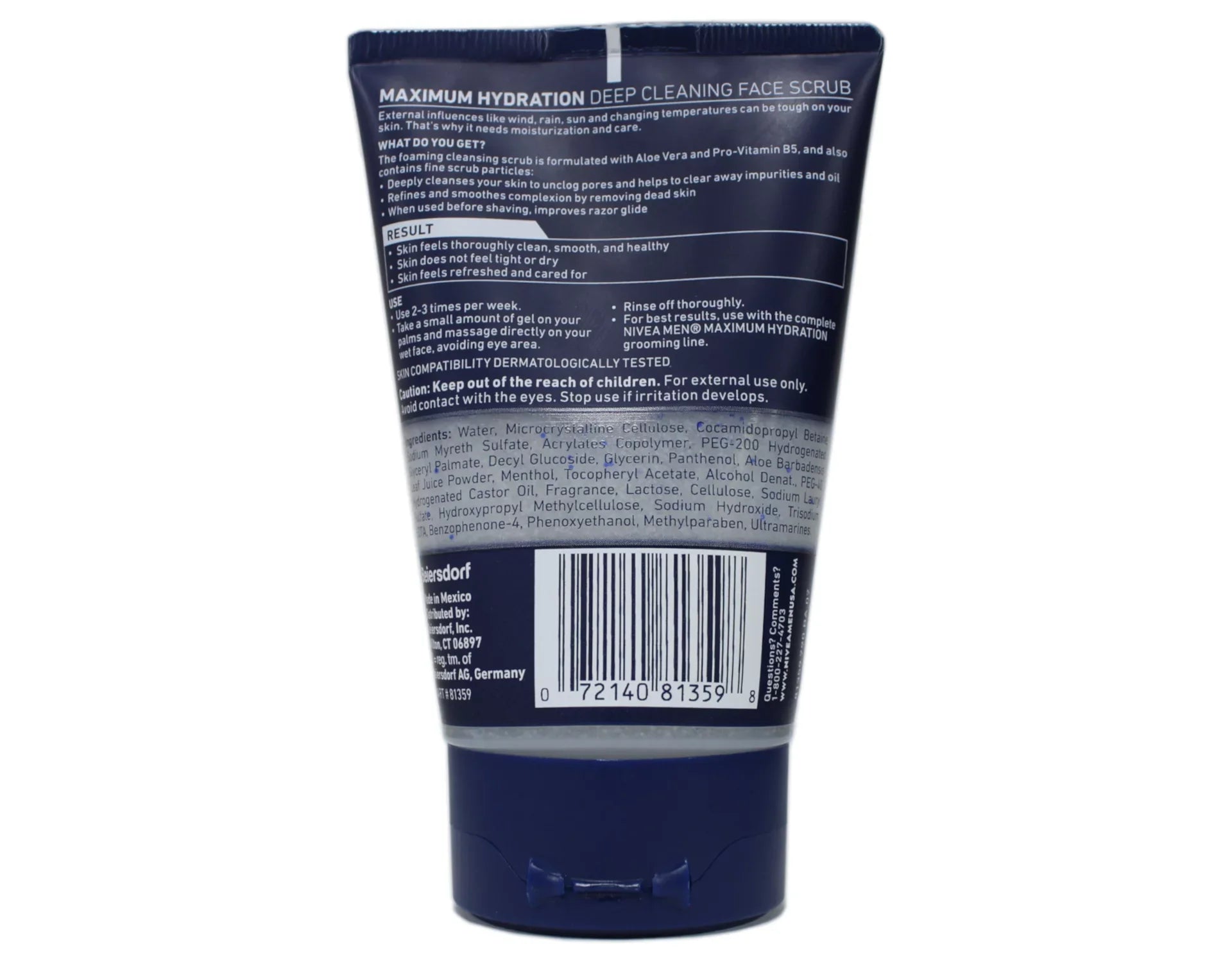 Original, For Scrub Face Men Cleaning 4-Pack Oz, Deep 4.4 Nivea