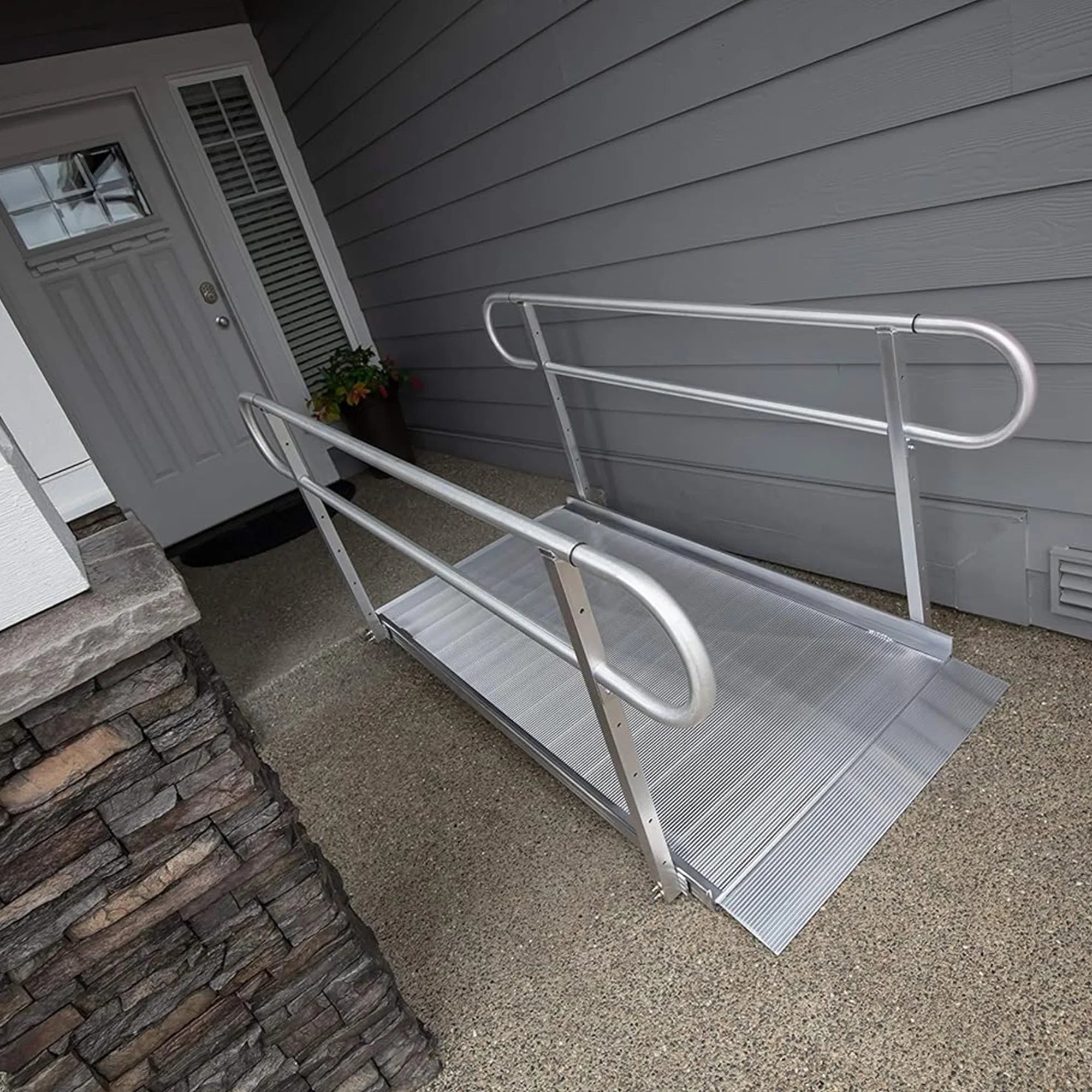 Line Ramp 5 3G Handrails EZ-ACCESS Foot w/2 Portable Wheelchair GATEWAY