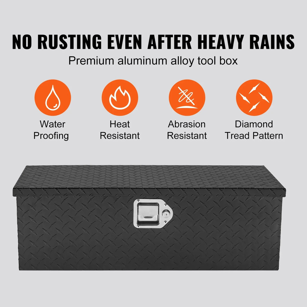 for Bed Tool Box Heavy Pickup Truck SKYSHALO Duty Aluminum 30"x13"x9.6" Bar