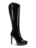THALIA Womens Pointy Platform Trixi Stiletto Dress Comfort Toe M Black Zip-Up SODI Boots 5.5 3/4"