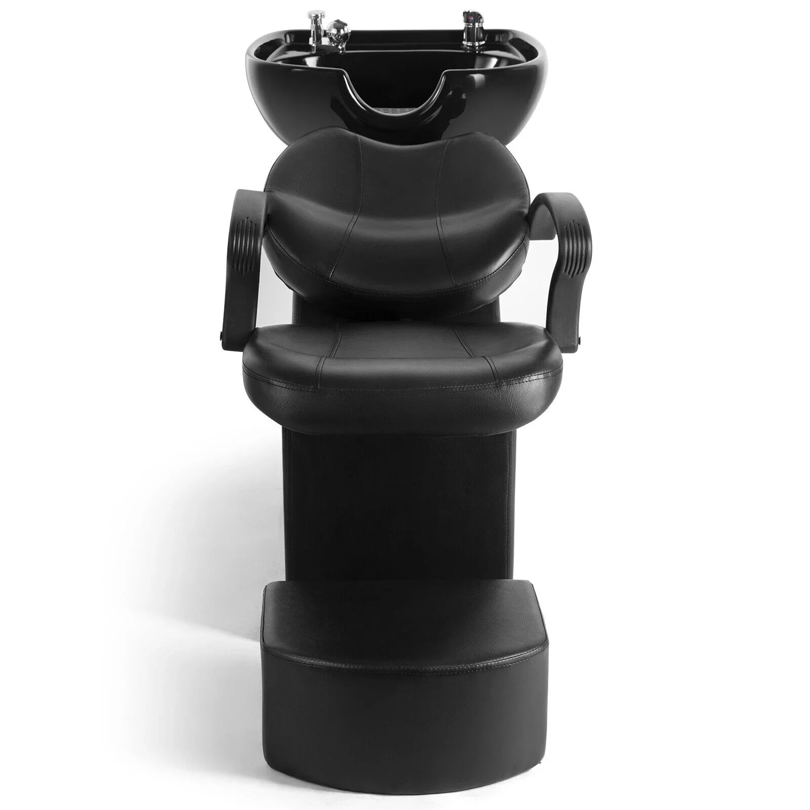 Spa hand Black w/Ceramic Pedal Bowl,Sink, Chair Foot Beauty Backwash Barber Artist Shampoo Salon