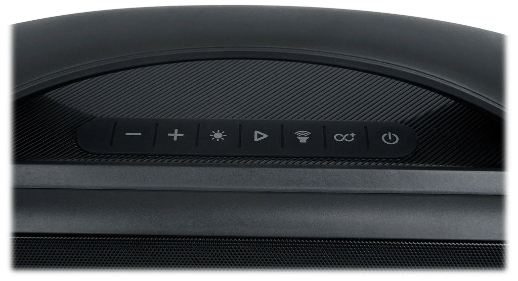 Bluetooth w/Wireless Link BASS (2) MAX LED Speakers Portable Rockville PARTY GO