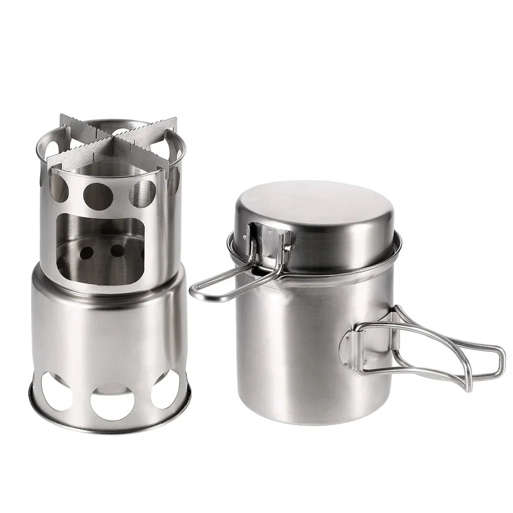 and Stove Wood Set, Tomshoo Activities Cooking for Compact Backpacking Burning Pot Ideal and