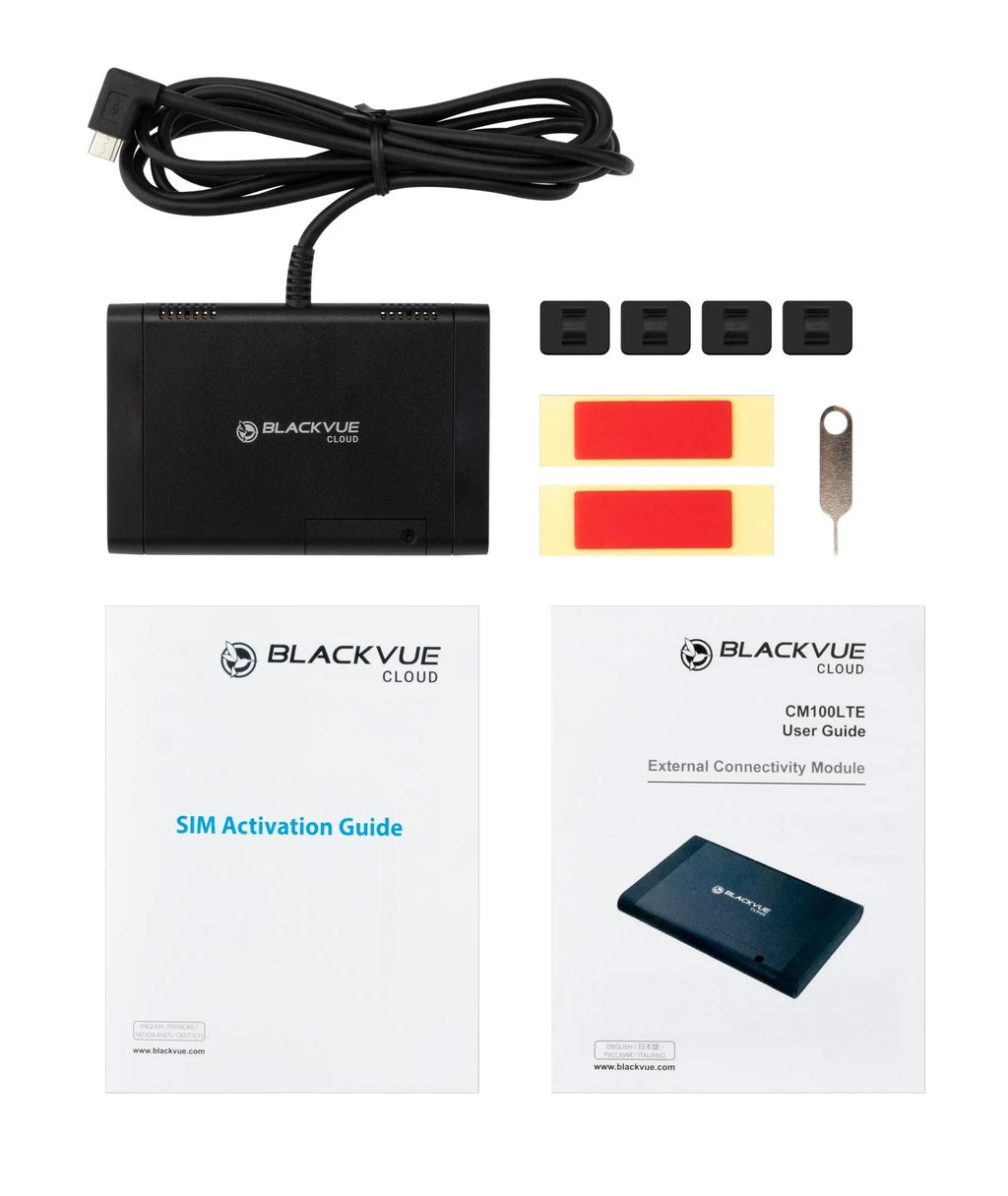External CM100 BlackVue LTE | 4G BlackVue Cloud and | Connectivity for DR900X LTE DR750X Module Dashcam.