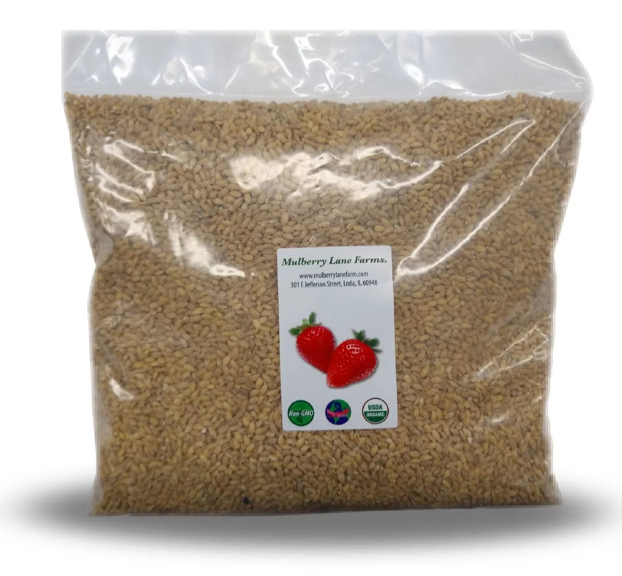 lbs) (5 Pounds Hulled Mulberry Five Certified Non-GMO, Lane by USDA Farms Organic Bulk Barley