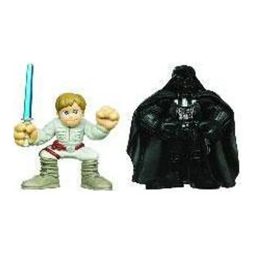 Mini & Pack 2 Wars Star Heroes Luke Vader Figure, Galactic 2010 Darth Skywalker