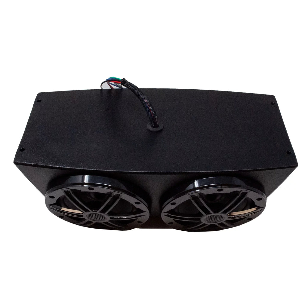 RGB XQAP BLUAVE Pod Marine 6.5" LED XQAP-B Speaker 4x Loaded - Coaxial Quad Black, With