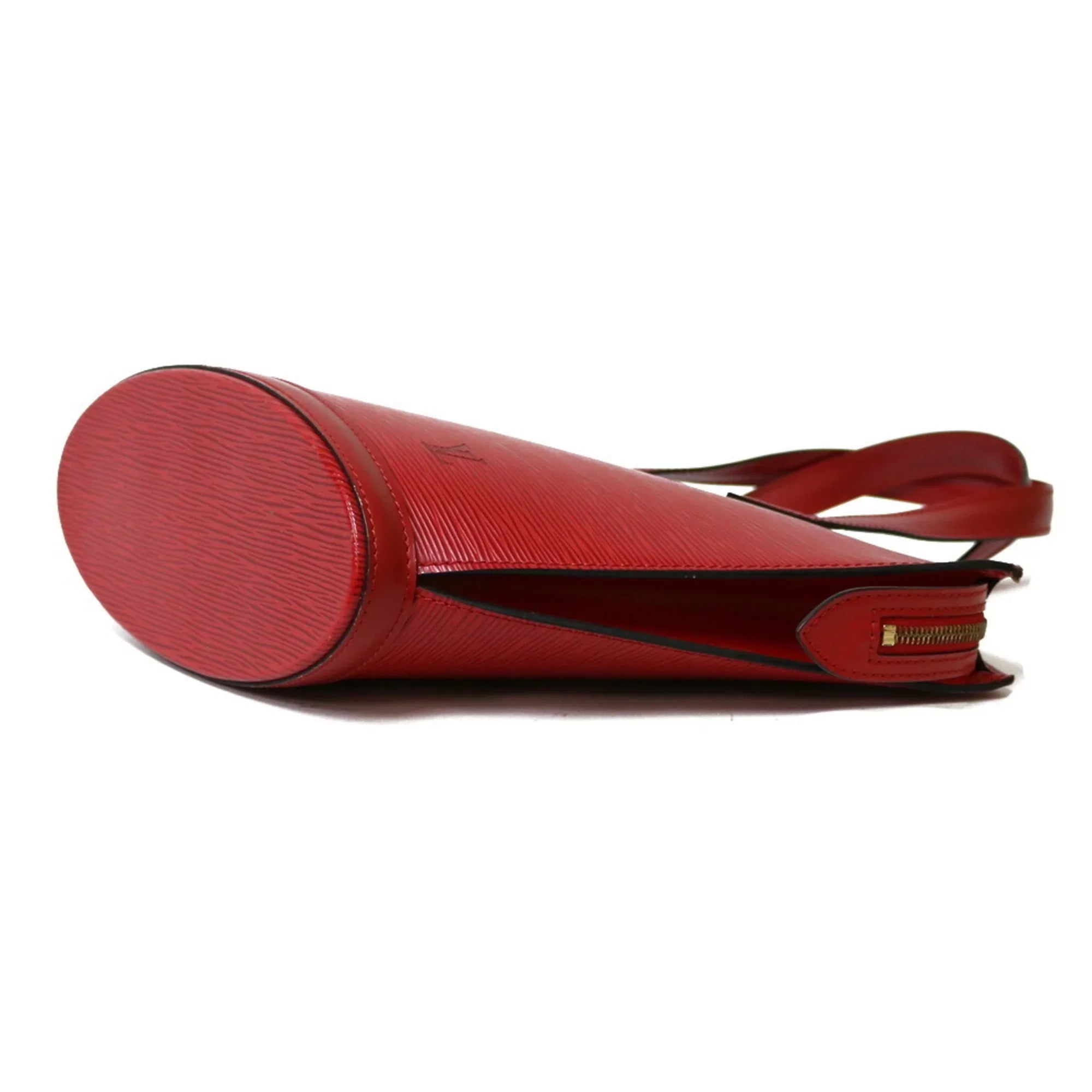 LOUIS Jack Ladies M52277 Handbag Red VUITTON Sun Pre-Owned Vuitton Castilean Leather Epi Louis (Fair)