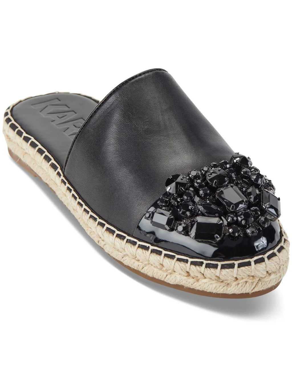 Espadrilles Maxwell Lagerfeld Leather Paris Womens Karl Embellished