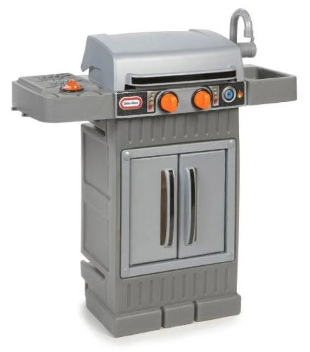 Cook Play Pretend For Toddlers Toys Grow BBQ Grill Little Tikes Boys Kids Playset, 4+ 2 8-Piece Girls 3 Ages Kitchen Gray, 'n