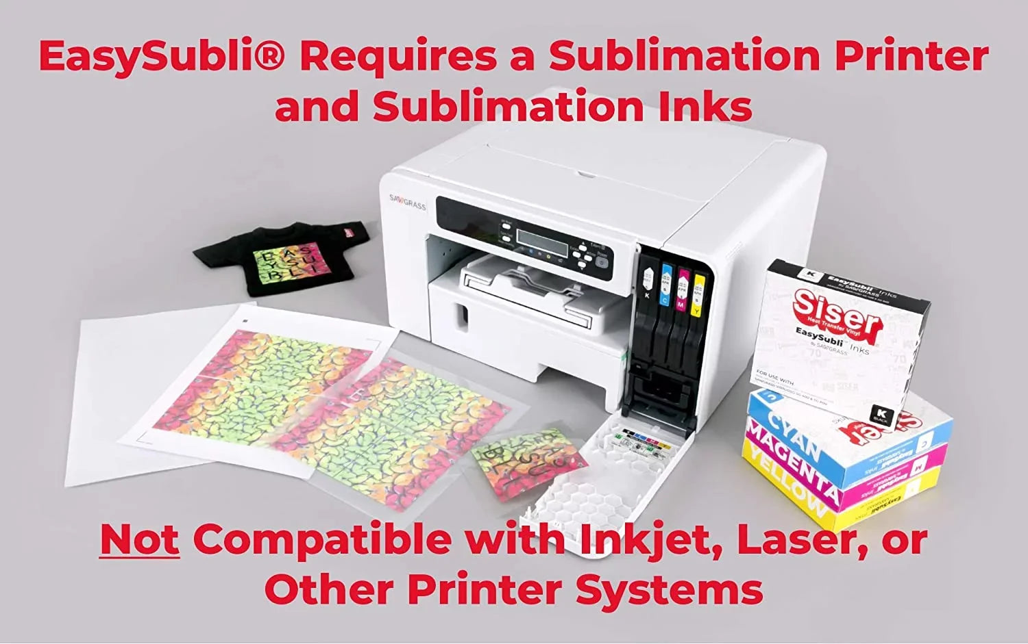 Mask of - Siser - Printable (8.4"x11") and EasySubli Sublimation EasySubli Heat HTV Vinyl 10 Sheets EasySubli (8"x10") of Transfer Sheets 10