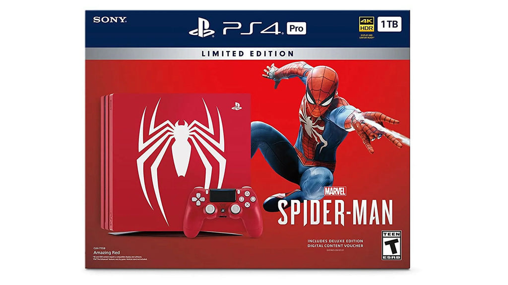 PlayStation + Console Sony New Bundle BOLT HDMI Pro Edition Cable Limited Gaming Spider-Man With 2 Like AXTION 4 1TB Controller