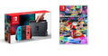 Mario Nintendo Console Switch Bundle Joy-Con Gaming Red Deluxe Neon with Kart and 8 Neon Blue