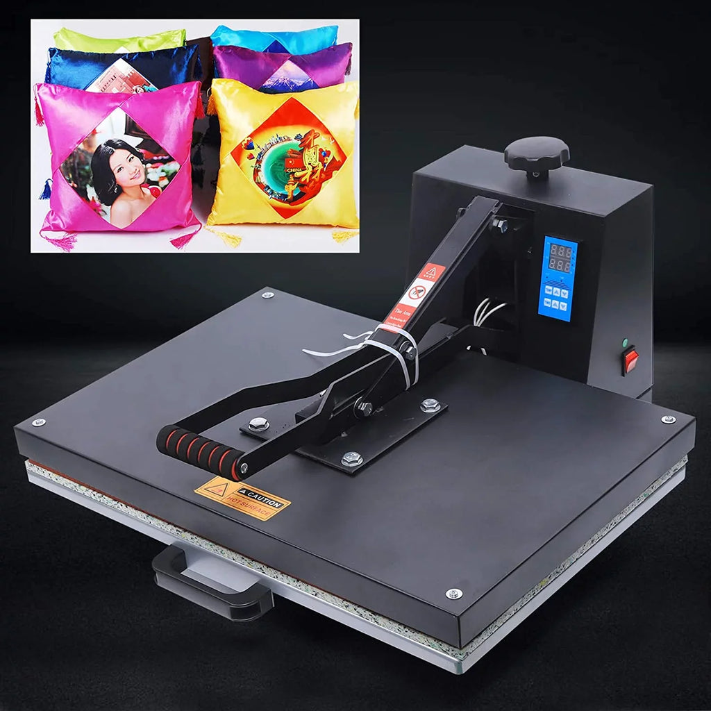 Pressure Adjustable 16" Time Digital Press Transfer T-shirt TEMP 0~250℃ Clamshell Heat Printer Sublimation Anqidi 24" Machine x