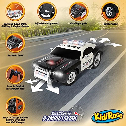 RC Police for Kids Durable, Fun Remote Control Control and to Easy Car KidiRace
