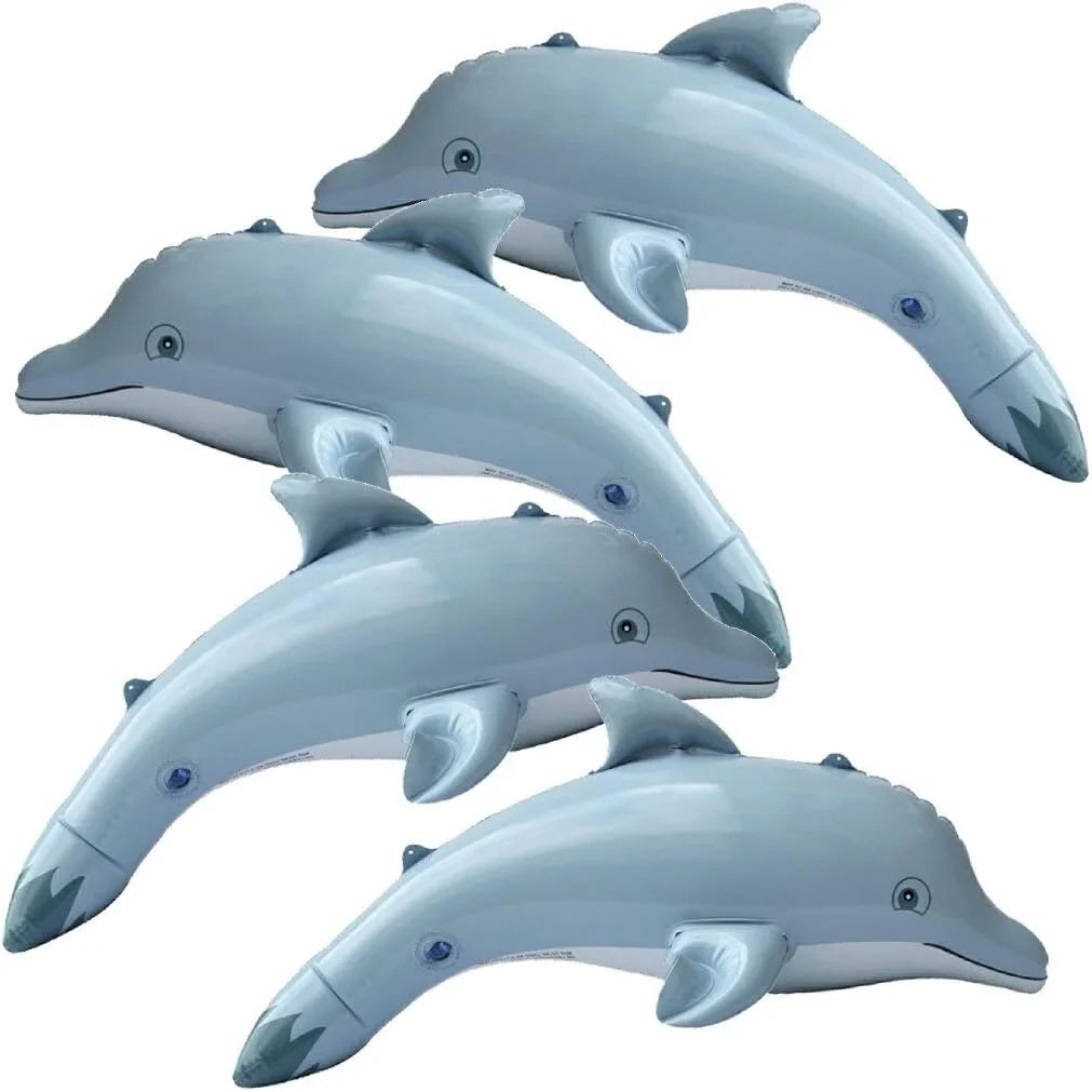 Inflatable Dolphin Play/Bath 4-Pack Jet Toy Creations