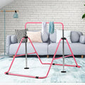 Adjustable Folding Monkey Bar, Gymnastics Bar Home Bars, Horizontal Tumbling Training Height Gymnastics Bars Wesfital Kids, for Junior Bars