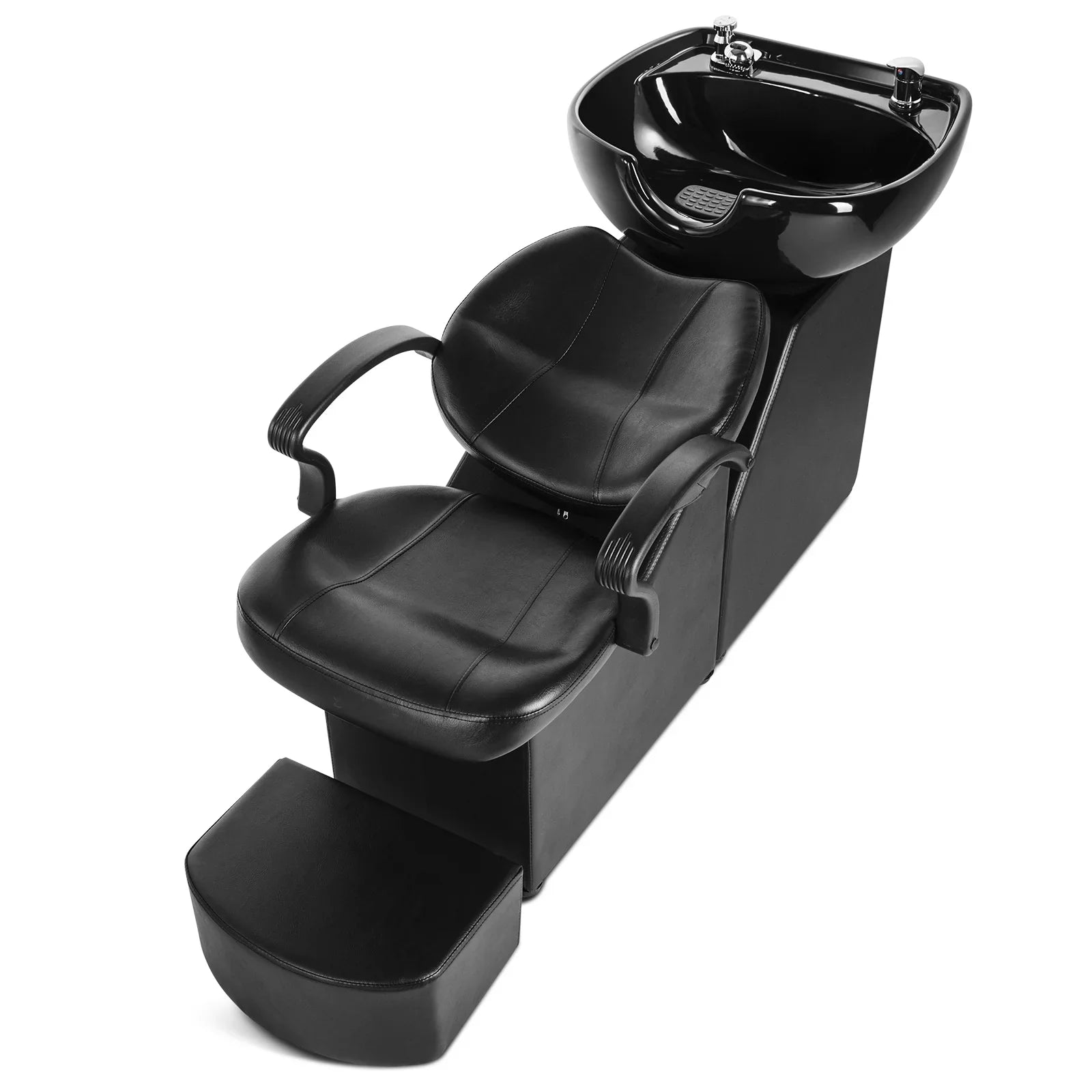 Spa hand Black w/Ceramic Pedal Bowl,Sink, Chair Foot Beauty Backwash Barber Artist Shampoo Salon