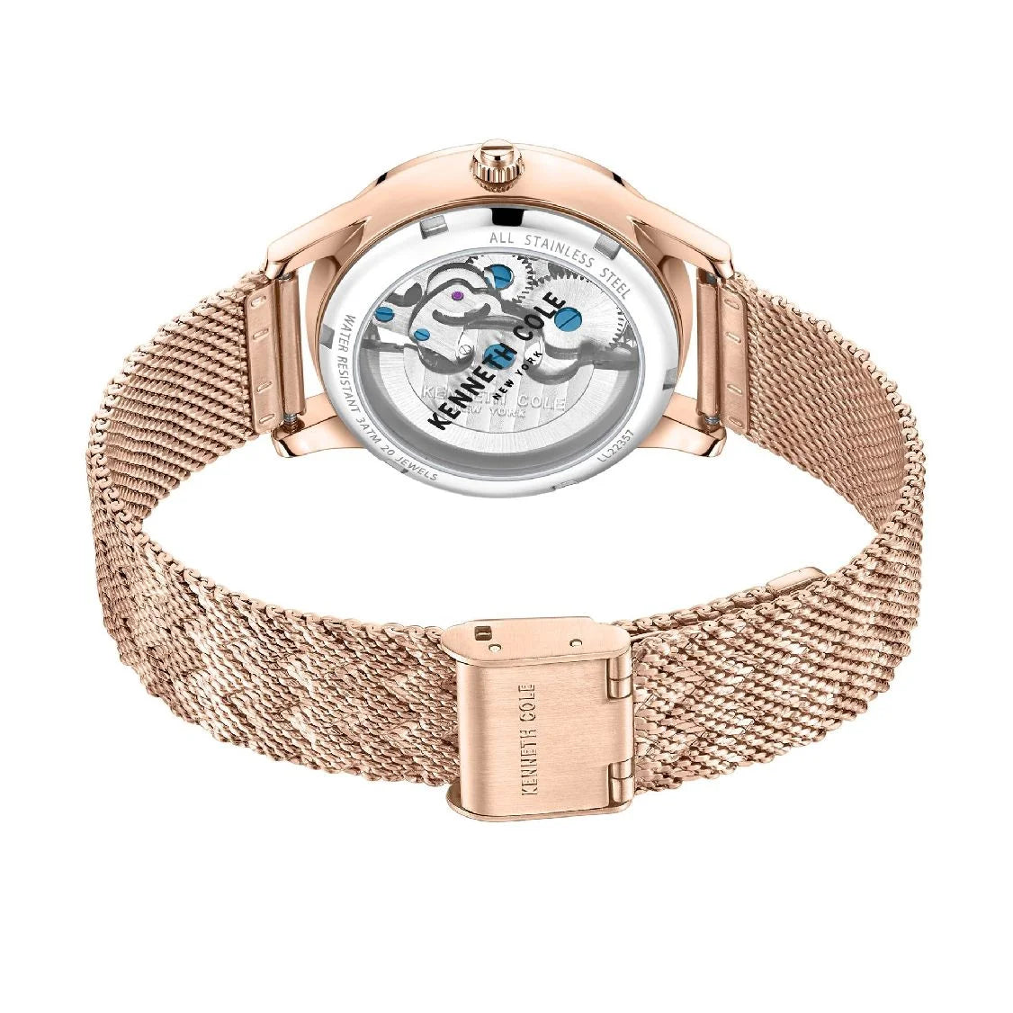 Steel Skeleton Watch Automatic Cole Women's Kenneth Stainless KCWLL2235702