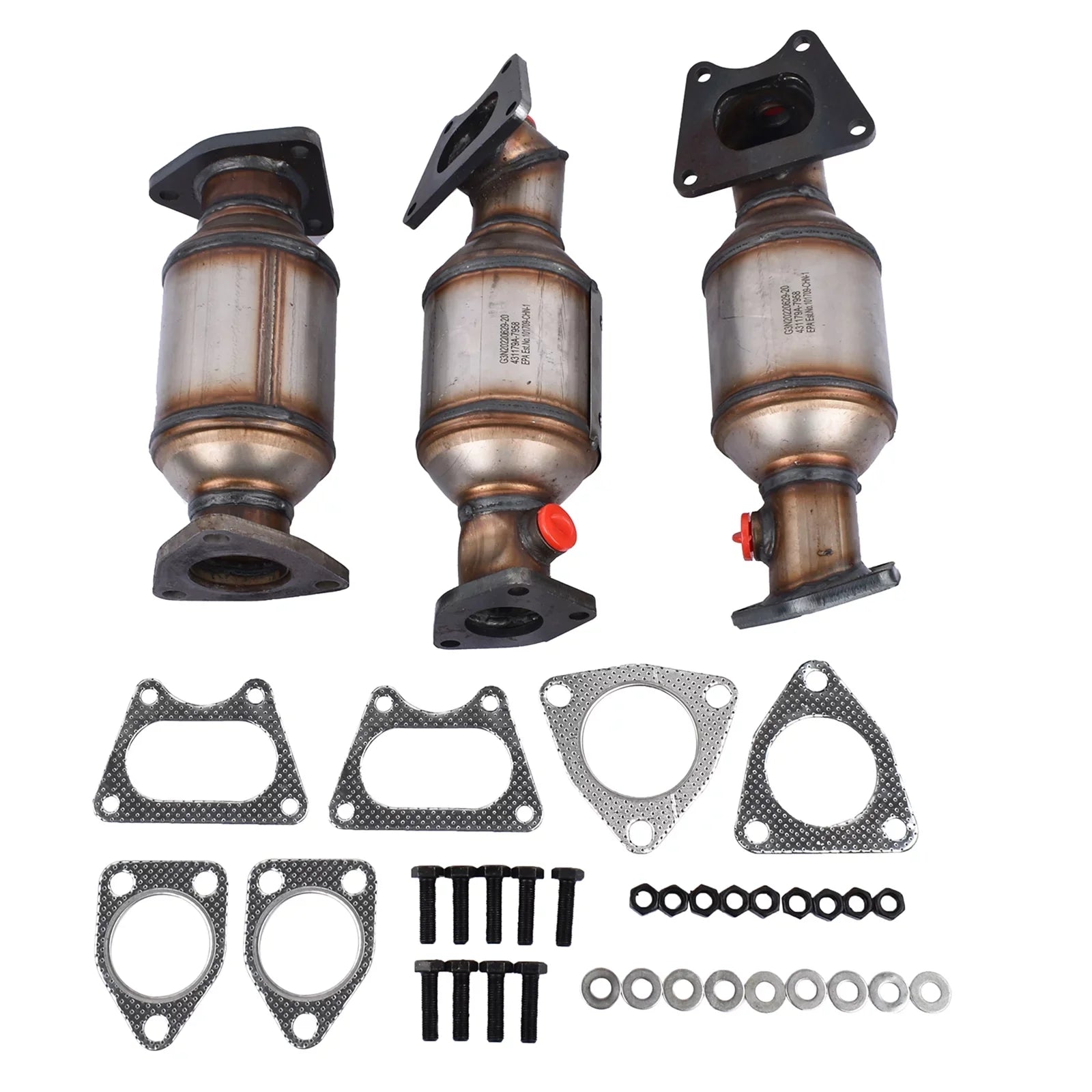 2005-2008 Set Replacement 3.5L Converters Pilot for GELUOXI Catalytic 45106-45107-45108 Honda