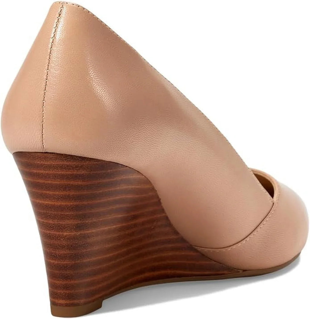 Toe Frankie Wedge US Womens Sarto Ballet M Leather, 11 Beige Pointed Pump Franco