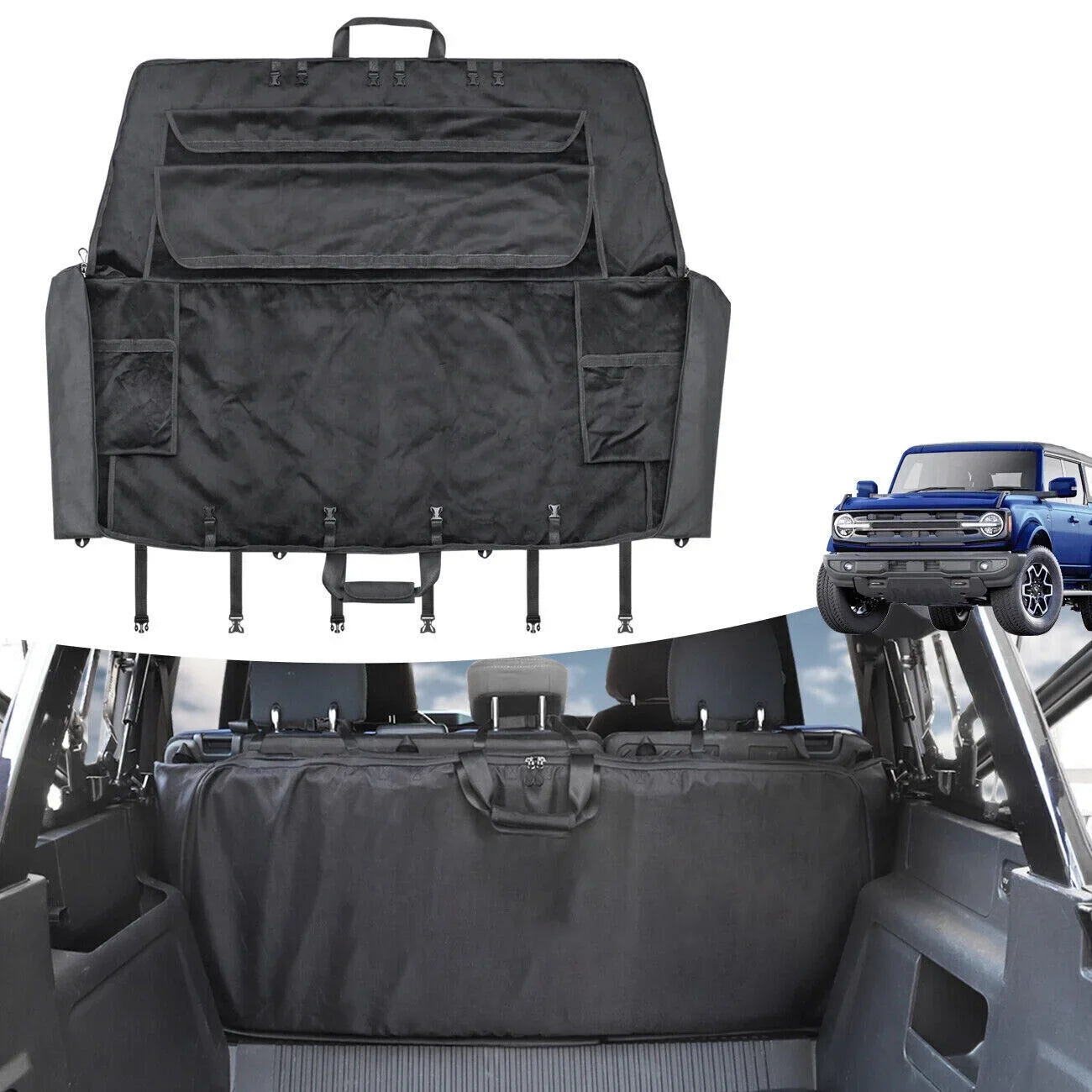 for Soft 2023 2021 Storage Ford Bag Bronco Organizer Door 4 Top Window 600D 2022