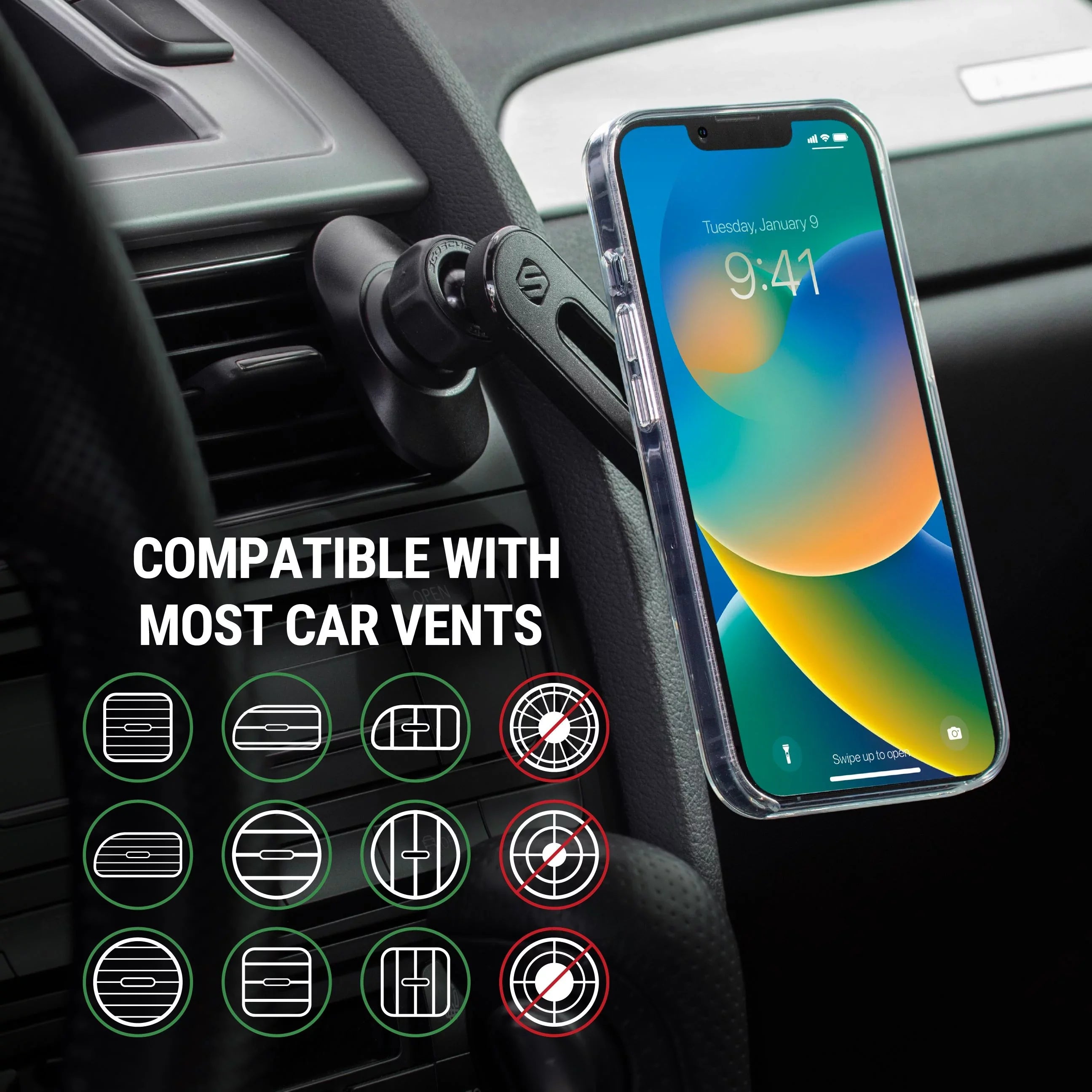 MagicMount Magnetic MS 4in1 w/ iPhone Dash/Windshield/Vent Comp MPMSODVM Scosche 15/14/13 Mount Pro