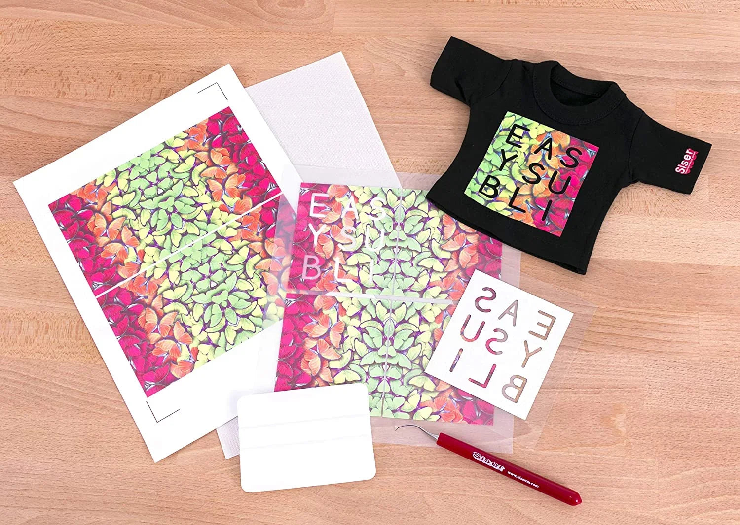 Mask of - Siser - Printable (8.4"x11") and EasySubli Sublimation EasySubli Heat HTV Vinyl 10 Sheets EasySubli (8"x10") of Transfer Sheets 10