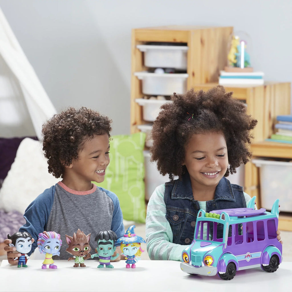 Lights, and Music 3 Super and Bus Toy Monster GrrBus Up Sounds, Ages Monsters Netflix with
