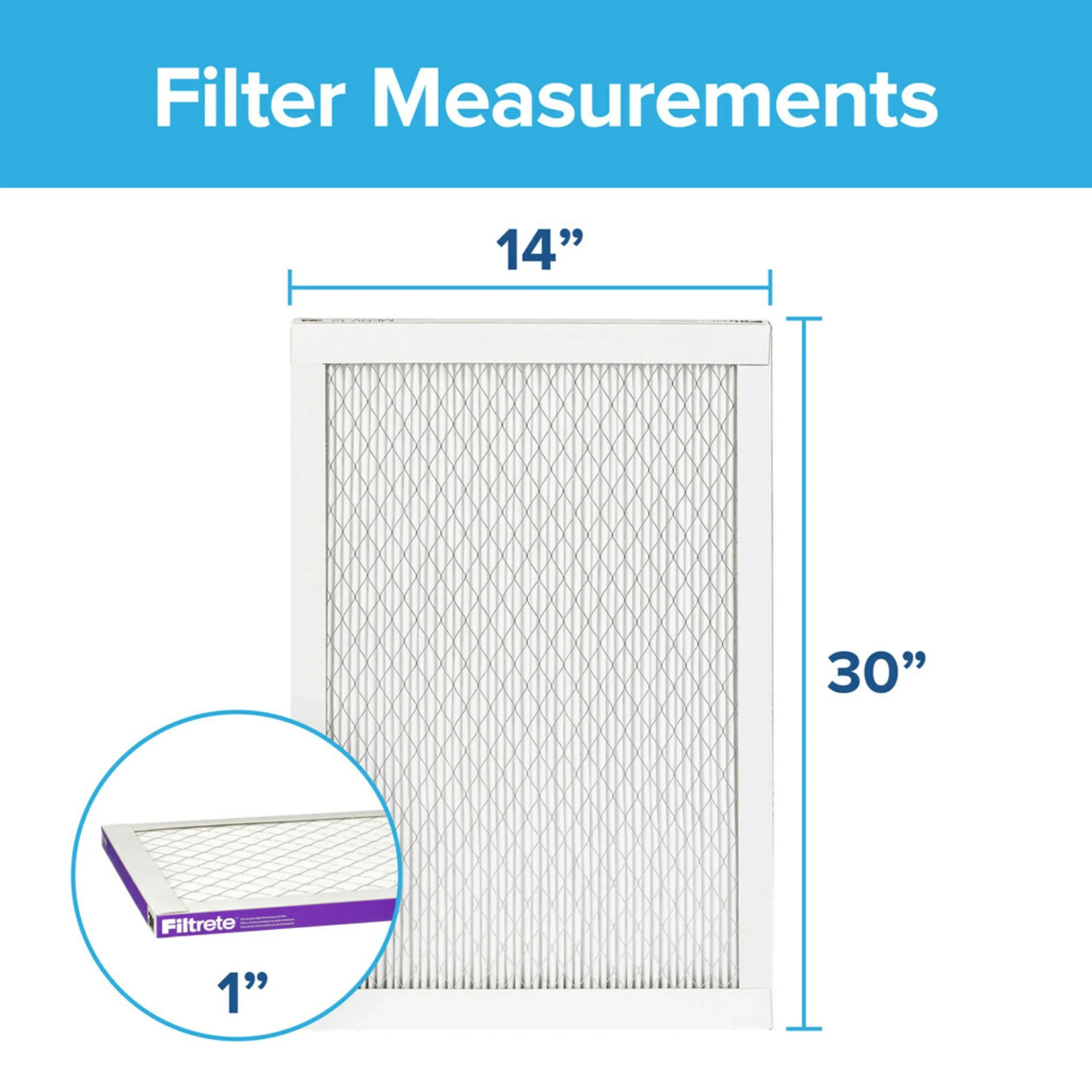 Filtrete Reduction, Filters Advanced 4 Filter, 1500 MERV MPR Air 14x30x1 12, Allergen