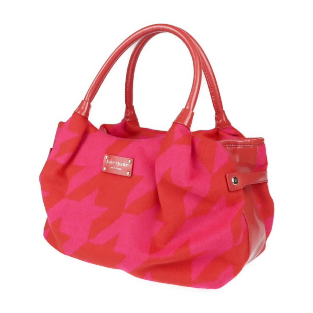red Pre-Owned Spade handbag tote felt pink leather Kate bag spade (Good)