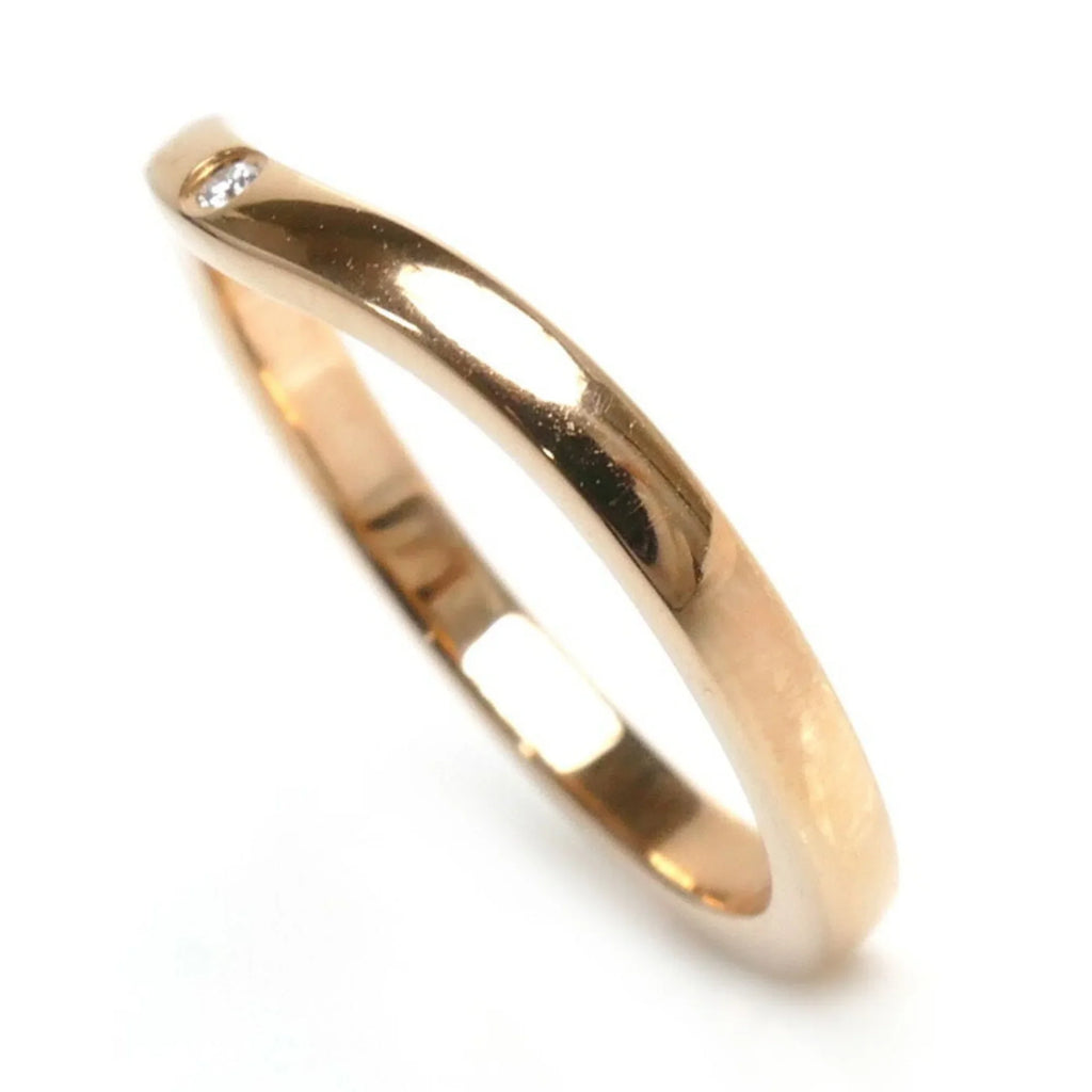 Curve 9 3PD K18PG Women's Ring (Good) B4098649 Pink Ballerina Size CARTIER Diamond Pre-Owned 2.4g Gold Wedding 49