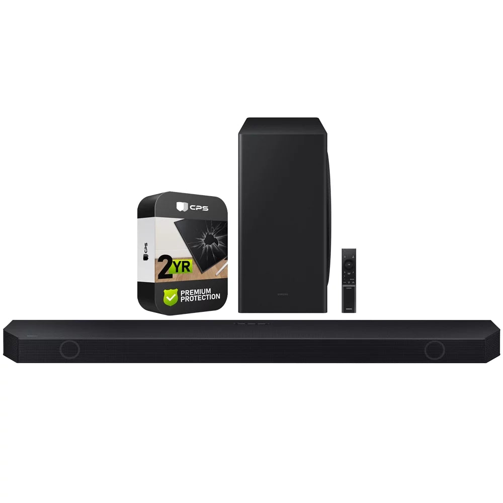 YR Dolby HW-Q800C w/ with Samsung Bundle Soundbar Q-Symphony CPS Enhanced Wireless Protection 2 5.1.2 Q-series ch. Pack ATMOS