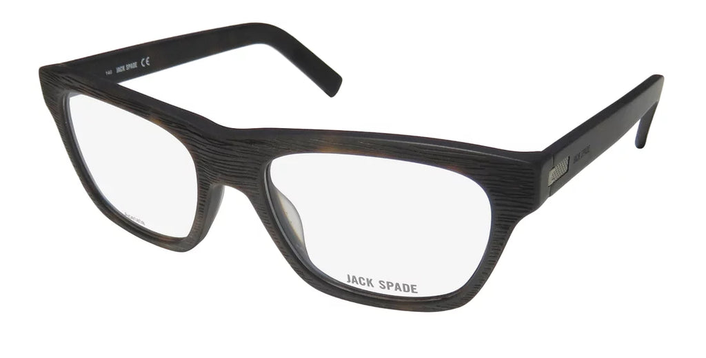 LENSES SPADE JACK FULL-RIM CLASSIC DESIGNER NEW MATTE DESIGN TORTOISE FRAME 53-18-140 COLLECTIBLE DEMO JONATHAN MENS/WOMENS UNISEX EYEGLASSES/EYEWEAR