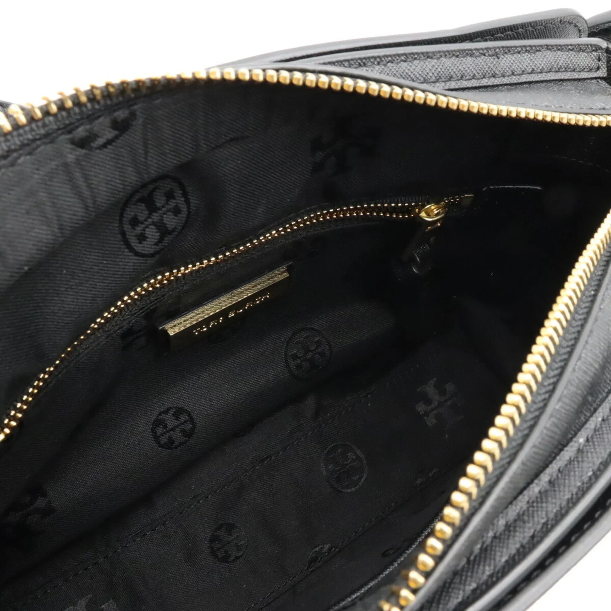 (Like Tory Black Pre-Owned Shoulder Bag New) Handbag Leather Burch BURCH TORY