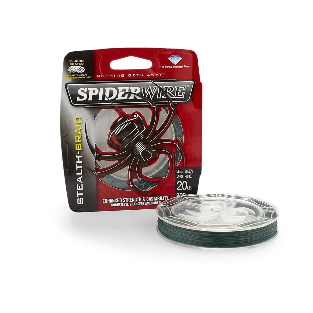 Stealth Superline, SpiderWire Green, 300yd Moss 8lb