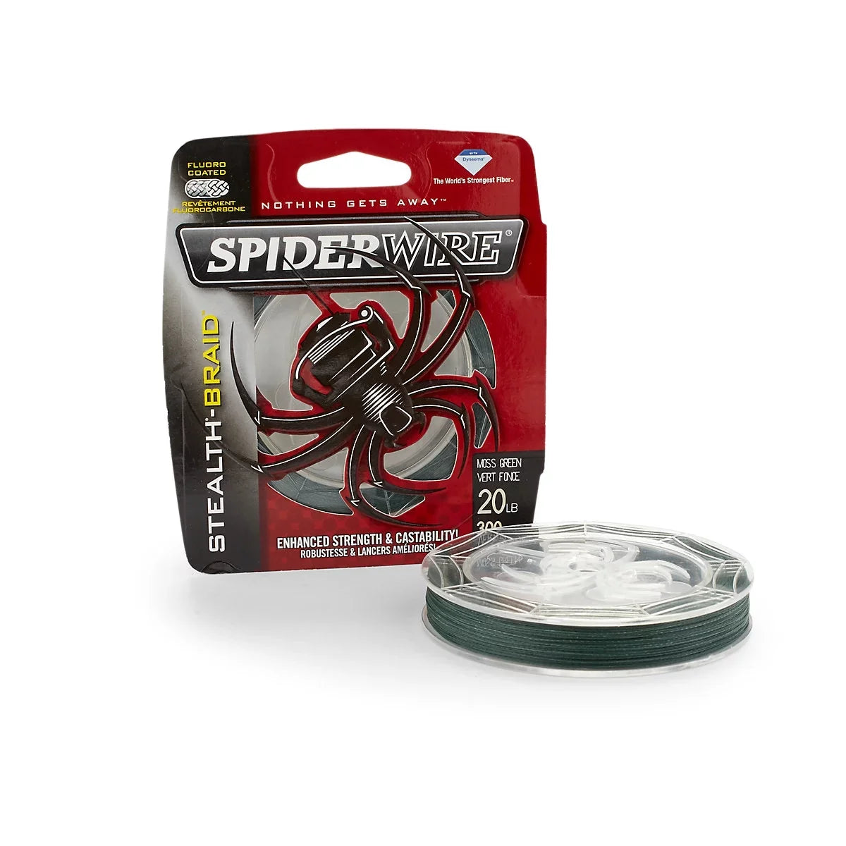 Stealth Superline, SpiderWire Green, 300yd Moss 8lb