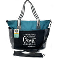 Tote Bag Christ Through LouLou Teal