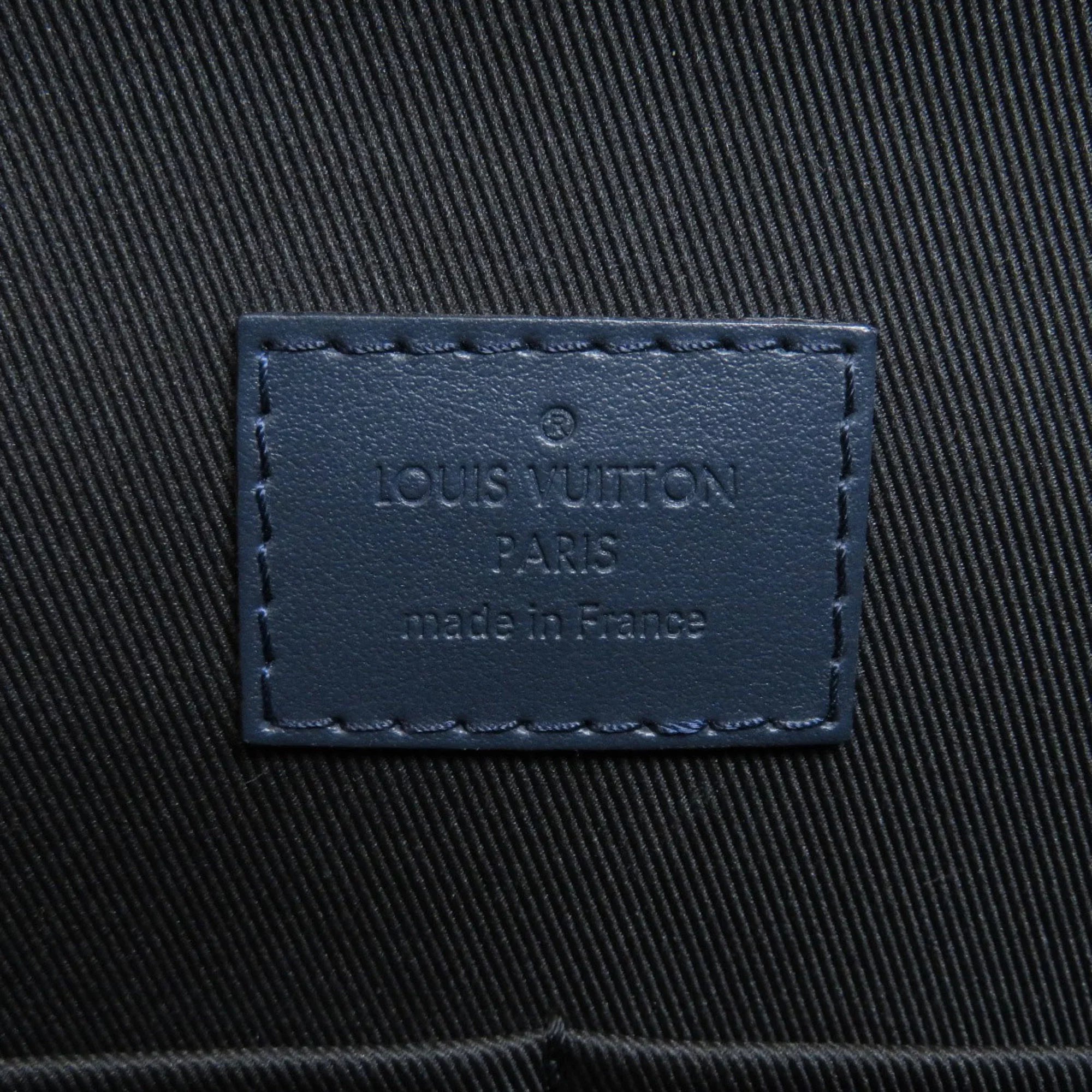 Bag Men's Leather Taurillon (Good) Vuitton Pre-Owned M58475 Christopher Shoulder Louis