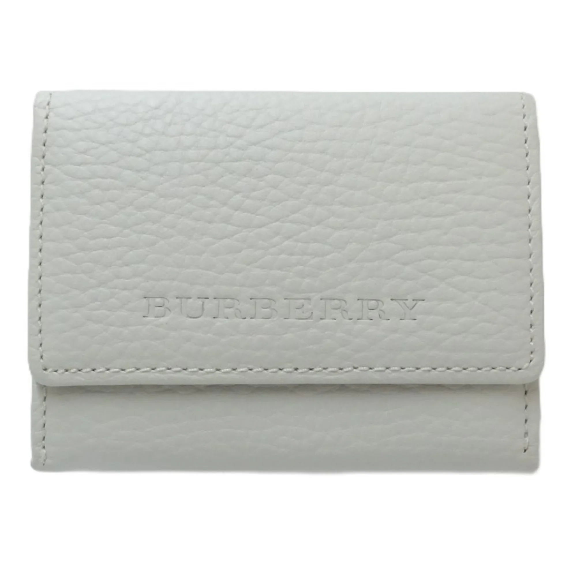BURBERRY Business Pre-Owned leather card 083535 (Good) holder white case
