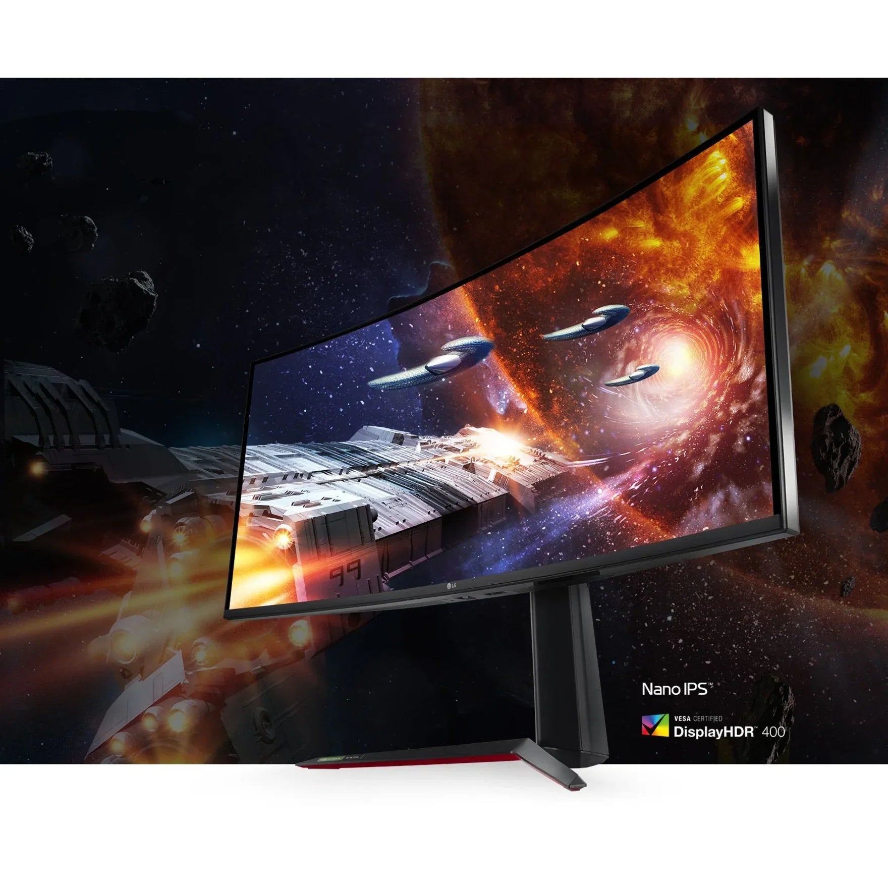 QHD Premium 34" & 160Hz DisplayPort, Monitor x LG G-SYNC (Overclock) Gaming UltraWide 3.0 x FreeSync 3440 1440 HDMI, UltraGear IPS Compatible (2K) Nano 34GN85B-B USB 2 AMD