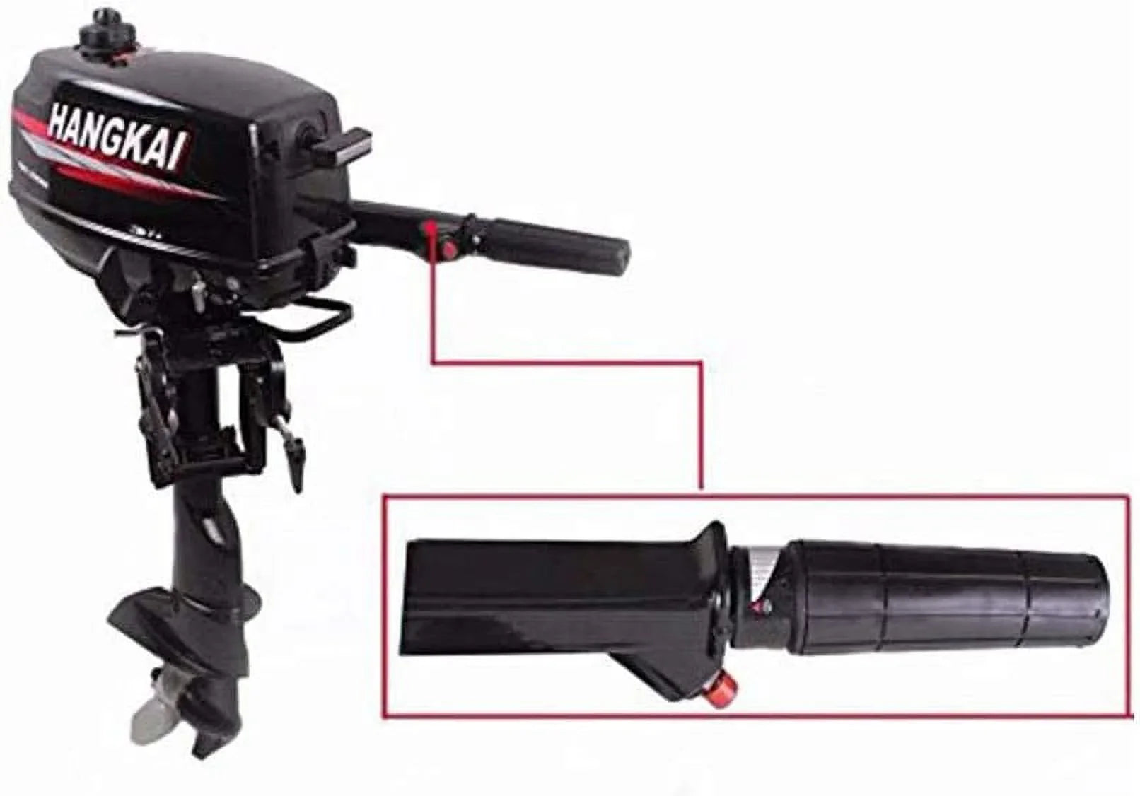 CDI Tiller Fishing 6 Outboard System Marine Water HP Motor MONIPA Shaft Inflatable Boat Engine Cooling 2-Stroke