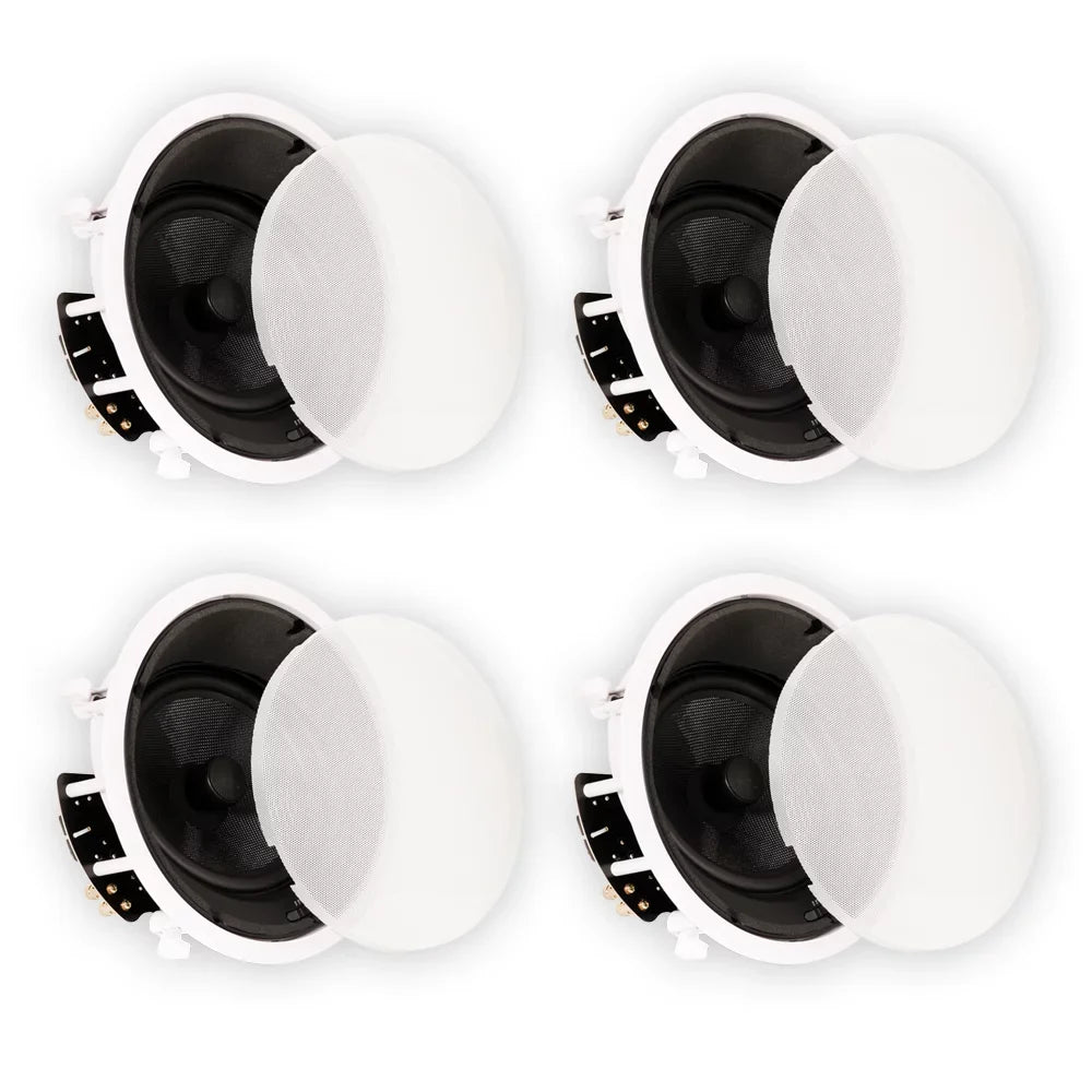 Home 4TSS8A 8" In Ceiling Speaker Theater Solutions Set Deluxe TSS8A 4 Theater Angled