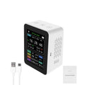 Alarm Date Quality Carevas Mobilephone Air Detector Display 1 TVOC CO2 Viewing Quality Home Week Sets Moni Remotes Desktop Humidity Detector PM2.5 Indoor Time HCHO 2 Intelligent WiFi 6 Air In APP