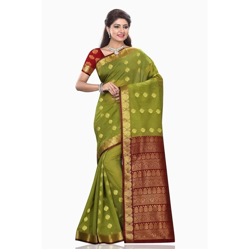 Silk Mona Saree Wrap with Indian Selections Green Bellydance Art Sari Maroon