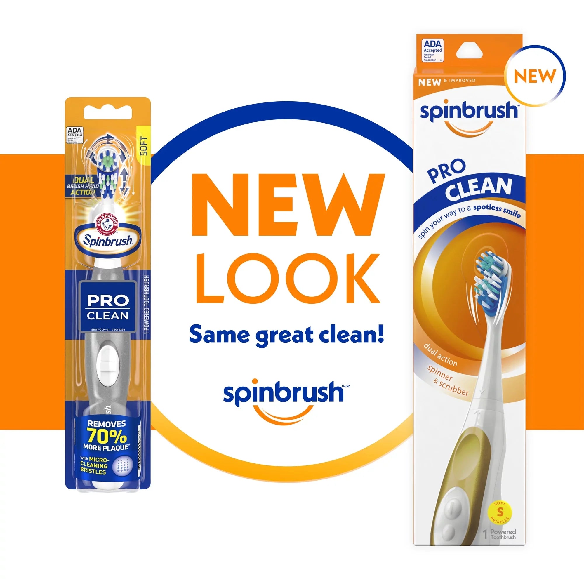 Heads Clean Pack - Brush Soft in Replacement Each & Arm Hammer Spinbrush 2 Pro 6